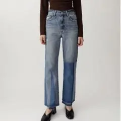 moussy パッチワークデニム マウジー