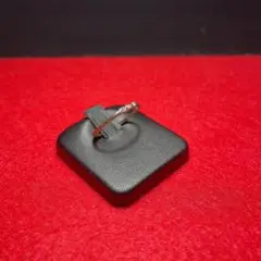 【ヴィンテージ】ストーンリング ゴールド 3連ストーン used r4