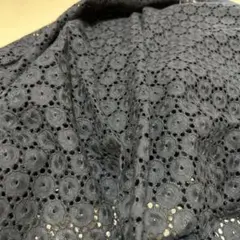 お値下げ⁉️黒の綿レース生地　90✖️300