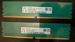 DDR5 8GBメモリ 2枚セット 4800MHz