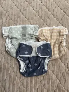 ベビーおむつカバー3枚組