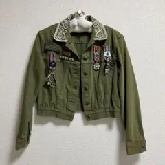 アリスアンドオリビア ミリタリージャケット