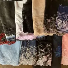 ② 刺繍レース　チュールレース