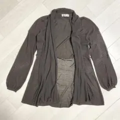 KOOS ブラウン サマーカーディガン 長袖 S
