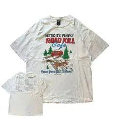 海外　古着　アメリカ製　両面プリント　Tシャツ　ホワイト