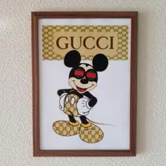 GUCCI Mickey アートポスター(パロディー)