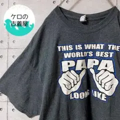 ギルダン プリント Tシャツ XL グレー US古着