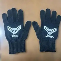 Jeep ジープ オリジナル ニットグローブ 手袋 ブラック