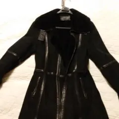 美品✨HUGO BOSS　ロングファーコート　ラビット×レザー　レオパード m64680173314_1.jpg?1730370813