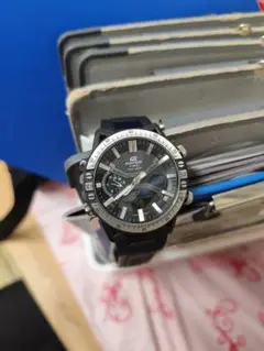 G-SHOCK Edifice デジタル腕時計 ブラック