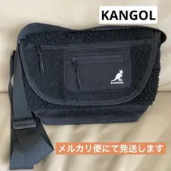 KANGOL カンゴール ショルダーバッグ ブラック ななめがけ 冬素材