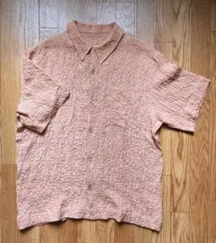 IKIJI リネン半袖シャツ シアサッカー L-XL 未使用新品