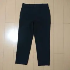 ユニクロ EZYアンクルパンツ ウールライク 2WAYストレッチ ブラック