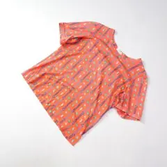 CELINE セリーヌ 総柄 チェーン オレンジ 海 Tシャツ カットソー