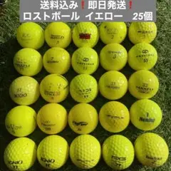 ⑮送料込み❗️ロストボール イエローカラー 25個 ゴルフボール 美品