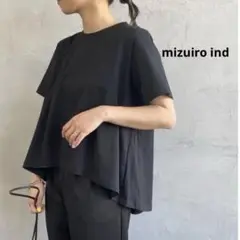 ミズイロインド⟡.·クルーネックフレアT シャツ 定価￥7,480