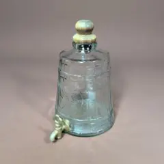 ガラス製　葡萄模様ワインサーバー/置物