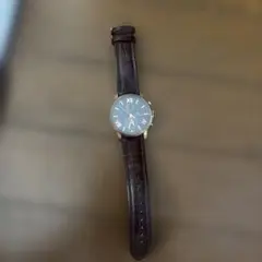 tommy HILFIGERローマ数字レザーベルト時計