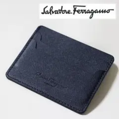 《サルヴァトーレ・フェラガモ》新品 イタリア製カードホルダー キャッシュレス
