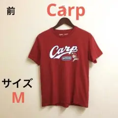 Carp x OUTDOOR コラボ Tシャツ　メンズ半袖　レッド　サイズM