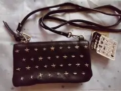 お財布ポーチ ショルダー ☆スタースタッズ☆