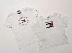 TOMMY HILFIGER ホワイト Tシャツ 2枚セット　90、100cm