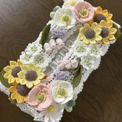 ハンドメイドレース編みティッシュBOXカバー