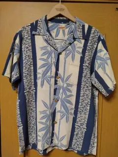 サンサーフ　アロハシャツ　バンブー柄