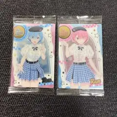 ⭐︎Re:ゼロから始める異世界生活カードウエハース ５弾　レムラム２枚セット　制服