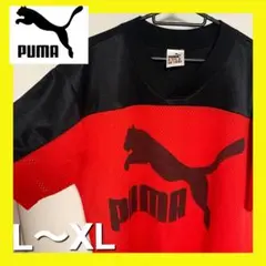 美品 90's PUMA メッシュTシャツ メンズ　ゲームシャツ