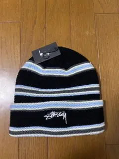 STUSSY ステューシー ビーニー ニット帽 ボーダー