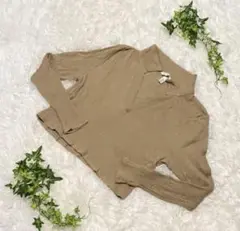 ★美品★ H&M エイチアンドエム　秋冬物　カットソー　L 長袖　ベージュ