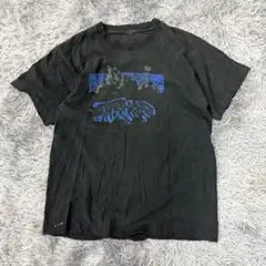 夜景グラフィックTシャツ/アメリカ古着/ブラック/ユニセックス/ビッグプリント