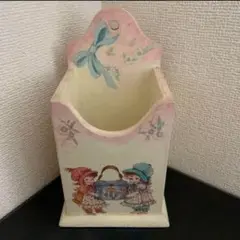 木製雑貨入れ　レトロ