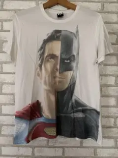 バットマンVSスーパーマン公式 映画Tシャツ M 白 古着