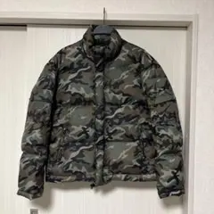 迷彩 ダウンジャケット M カモフラ ダウン フェザー ワッツ e-style
