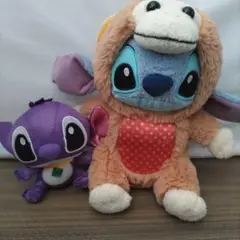 スティッチ モンキーコスチューム ぬいぐるみ＋おまけスティッチ