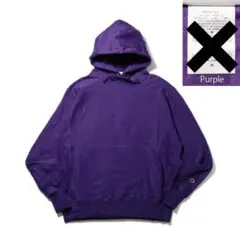 Champion 紫パーカー 【L】