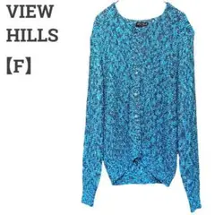SUNHILLS レディース F カーディガン♡伸縮性 大人カジュアル♡夏秋 青