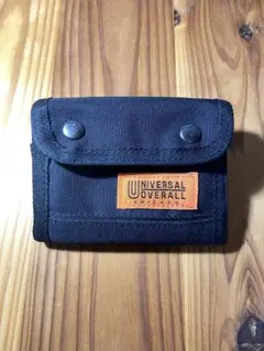 UNIVERSAL OVERALL 三つ折り財布 ブラック