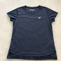 Babolat ネイビーレディース半袖シャツLサイズ