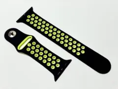 ☆アップルウォッチ スポーツバンド ブラック/蛍光イエロー M-L☆