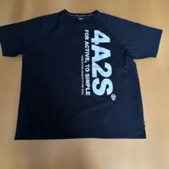 4A2S グラフィック　　黒Tシャツ 4L