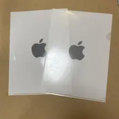 Apple アップル 非売品 クリアファイル 2枚セット