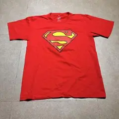 Superman スーパーマン　半袖　tシャツ　赤　レッド　ロゴ　M