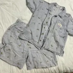 バナナ　甚平　セットアップ　100