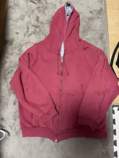 短丈パーカー 赤 マゼンタ