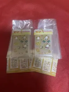 サンリオキャラクターズ ごほうびシール風チャーム　ポチャッコ　二点セット