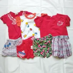 Tシャツとショートパンツ7点セット