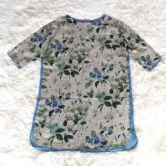 美品☆　HALF PAST 10　リネンチュニック　体型カバー　麻